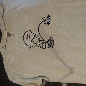 80s/90s insane graphic / patchwork tee. Chevy vs. Ford. Xl vintage fruit loom